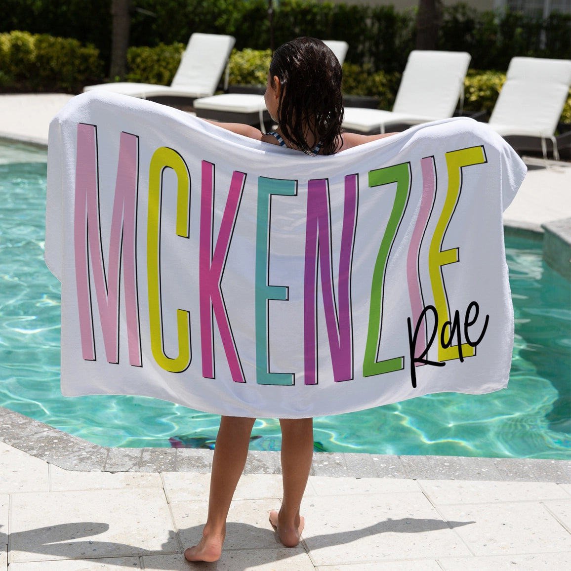 PERSONALIZED BEACH TOWEL KIDS/ADULTS (PRE-SALE)