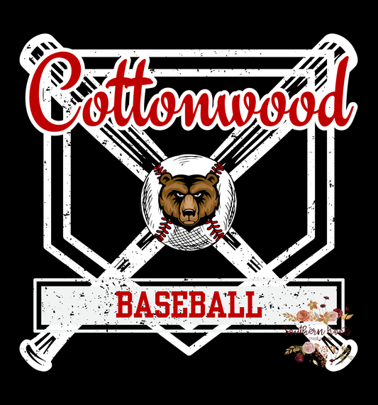 Cottonwood Baseball Hand Fan