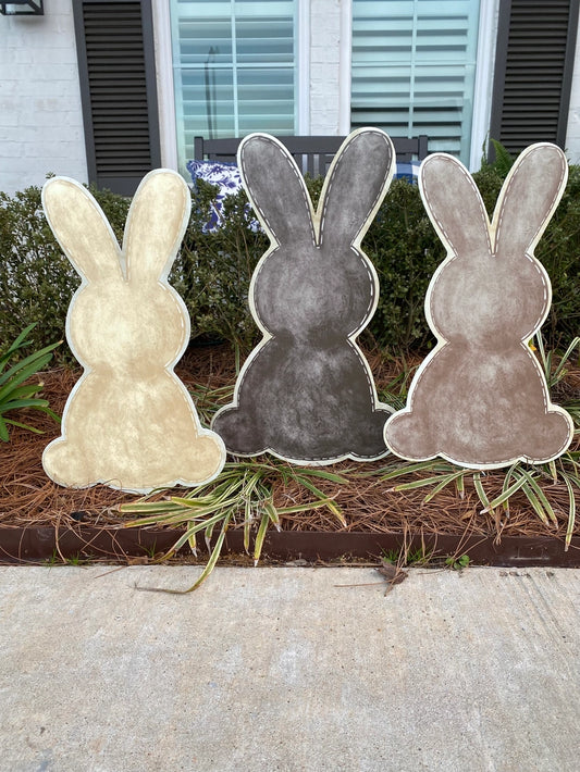 Neutral Tone Bunnie Yard Stakes (PRE-SALE)