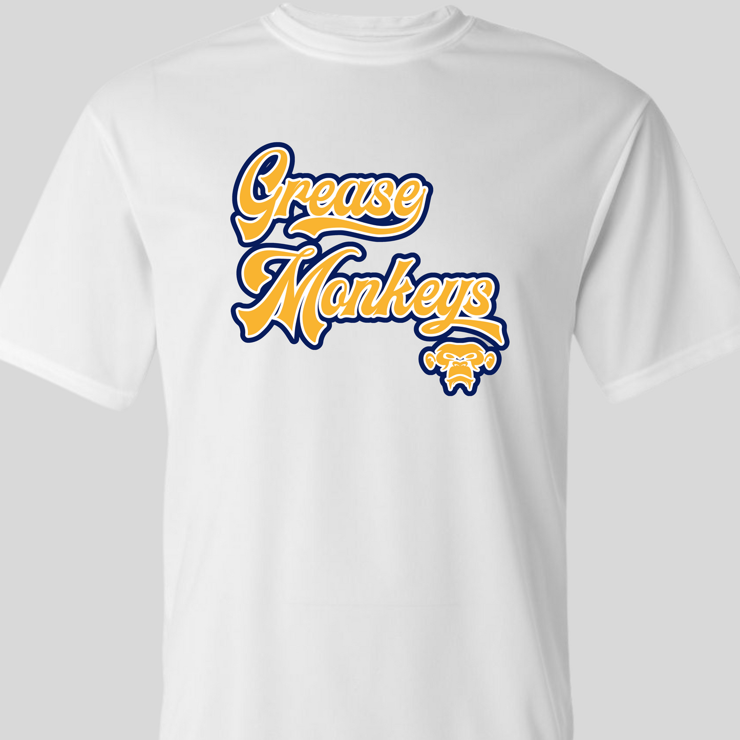 Grease Monkeys Baseball Moisture wicking shirts