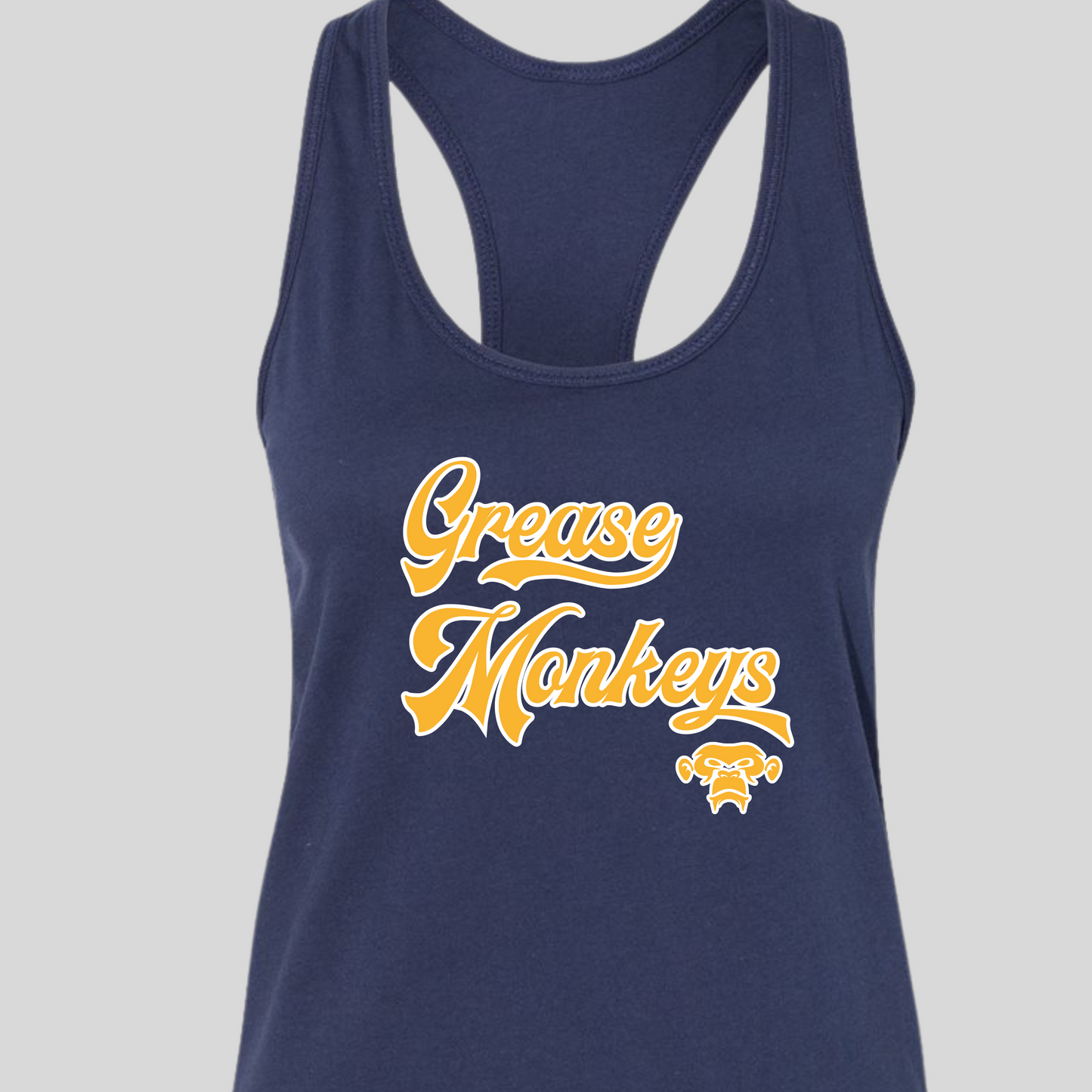 Grease Monkey Razor Back Tank -Adult