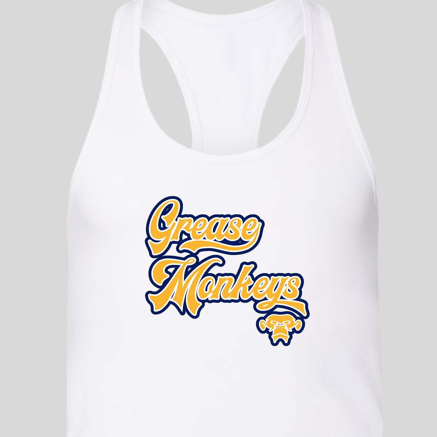 Grease Monkey Razor Back Tank -Adult