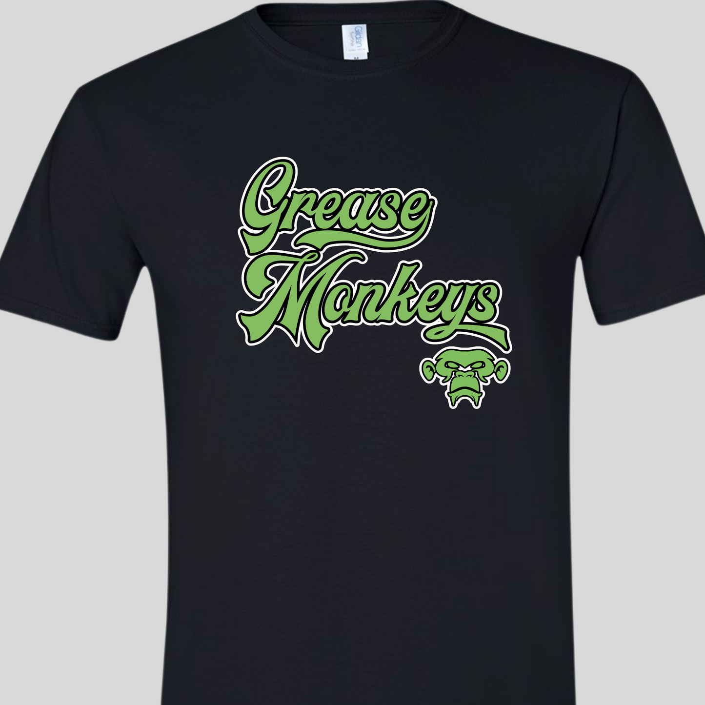 Grease Monkeys Baseball Shirt (Gildan) Adult