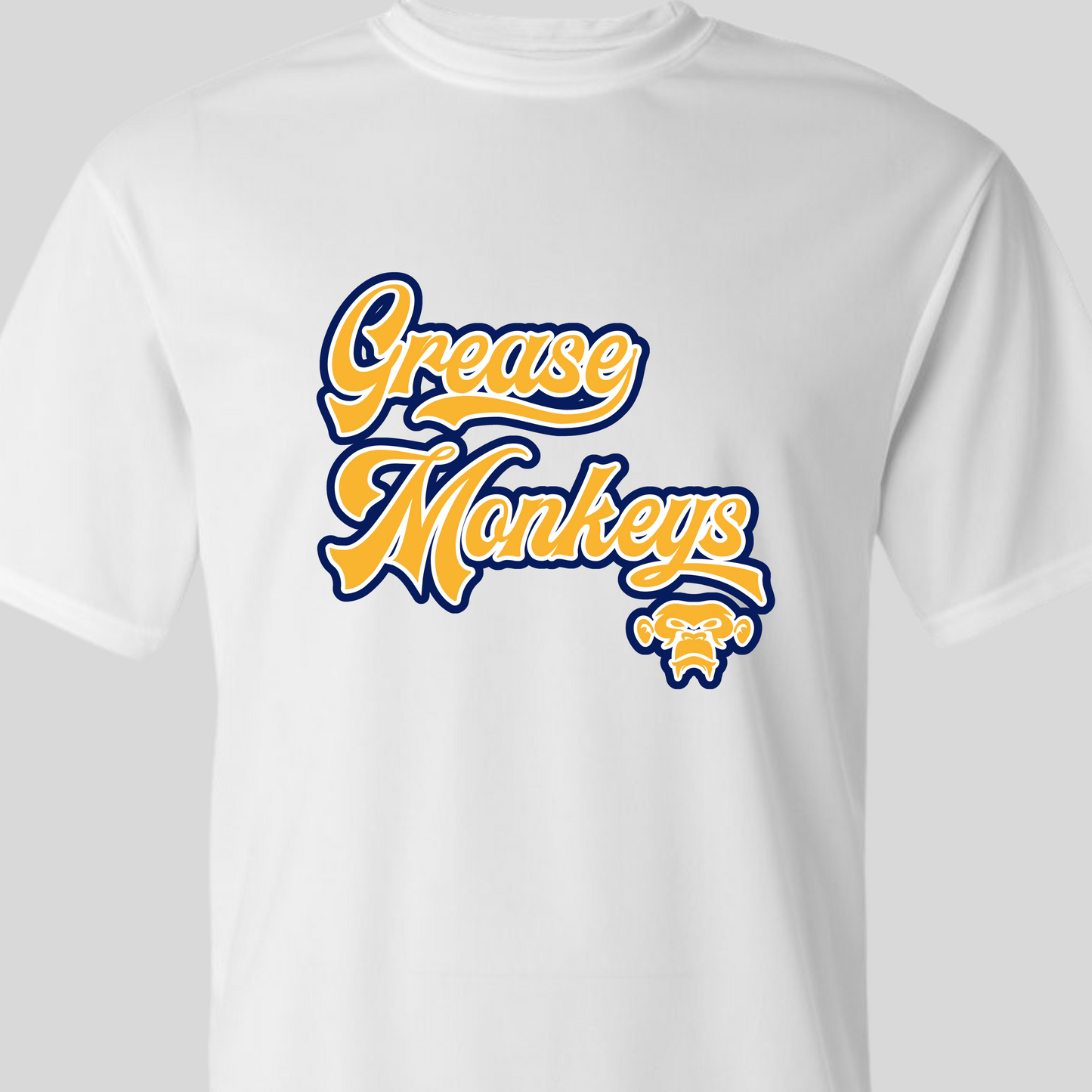 Grease Monkeys Baseball Shirt (Gildan) Adult