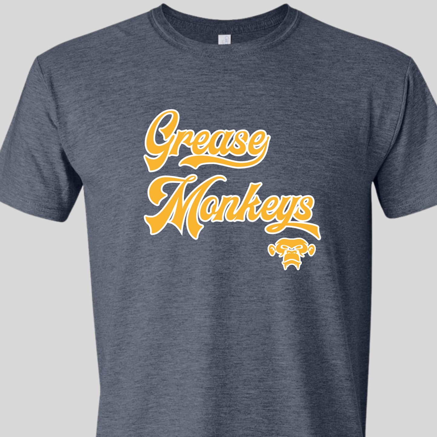 Grease Monkeys Baseball Shirt (Gildan) Adult