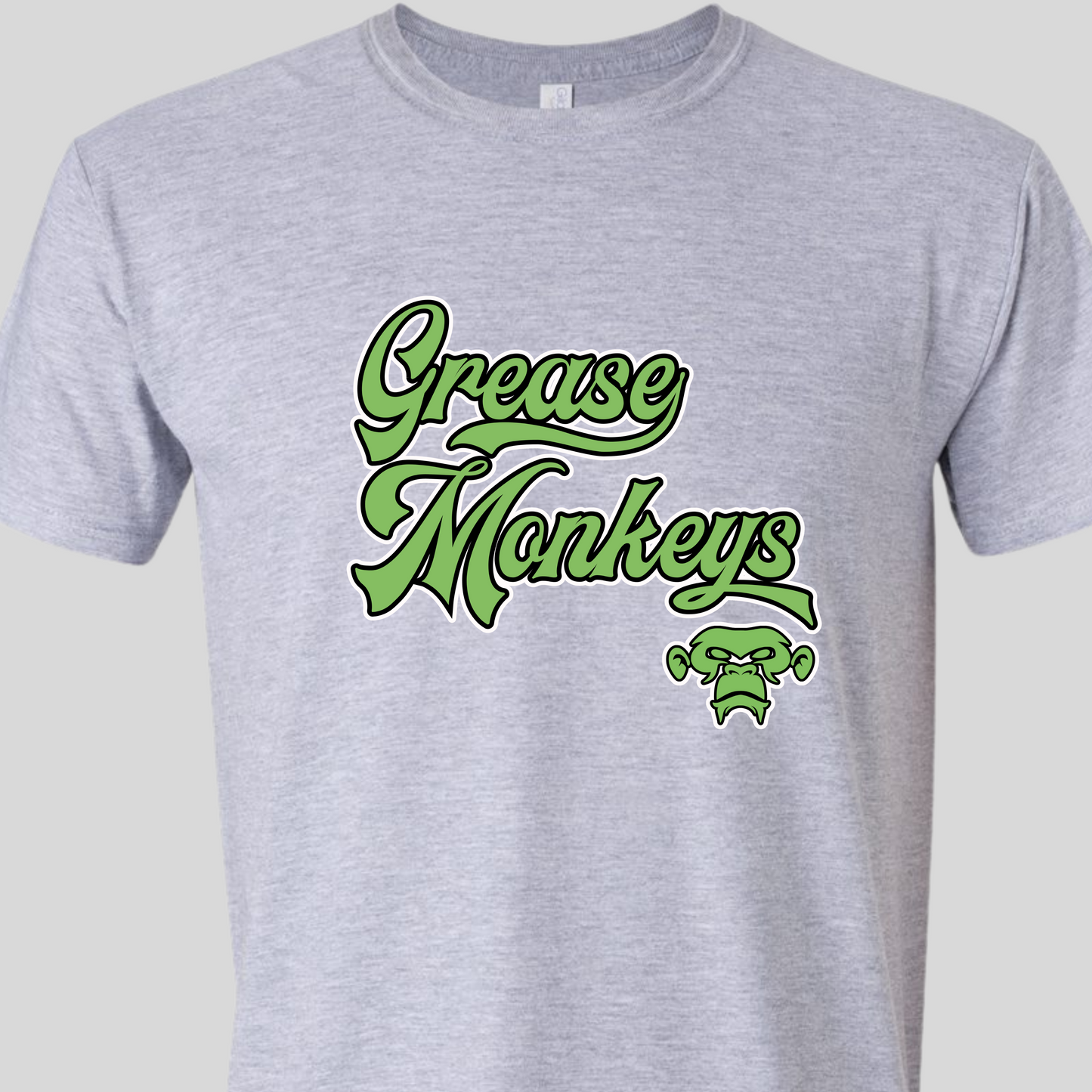 Grease Monkeys Baseball Shirt (Gildan) Adult