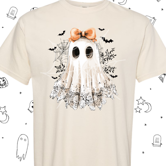 Lace Ghost Halloween T-shirt