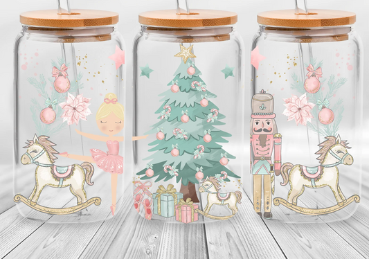 The Nutcracker Christmas 16 oz Glass Tumbler