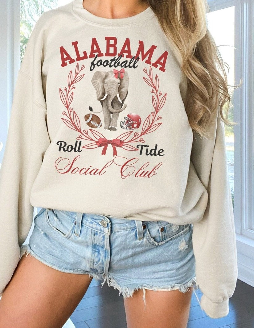 Alabama "Roll Tide" Social Club (Gildan Soft Style Brand)